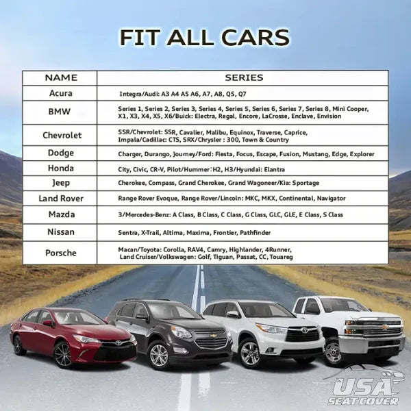 Elvie Heavy Duty Universal Fit Car Mats, SUVs, and Trucks