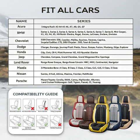 2025 US Nox Full Set Universal Breathable Waterproof Vehicle Leather Cover for Cars, SUV