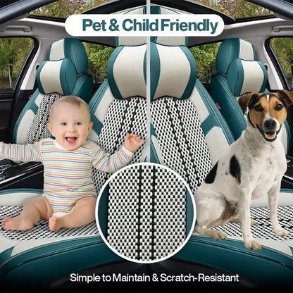 2025 US Nox Full Set Universal Breathable Waterproof Vehicle Leather Cover for Cars, SUV