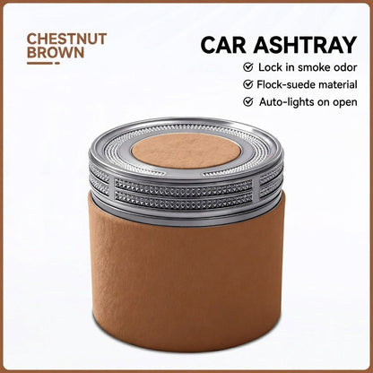 Premium Ceramic Car Ashtray – Elegant & Portable Minimalist Design