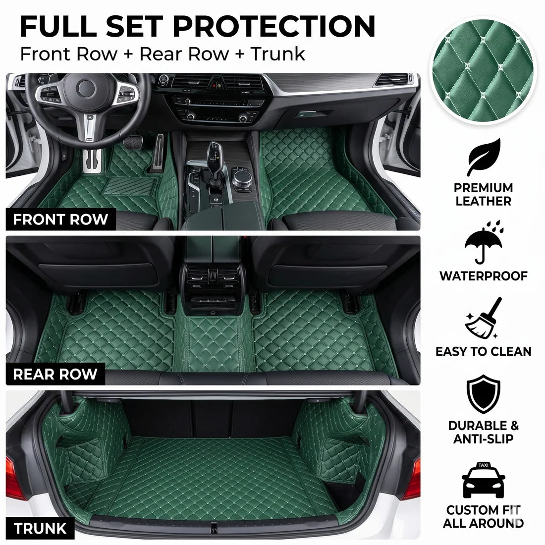 Elvie Heavy Duty Universal Fit Car Mats, SUVs, and Trucks